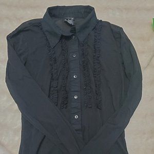 Sheer Black Vinatge Top